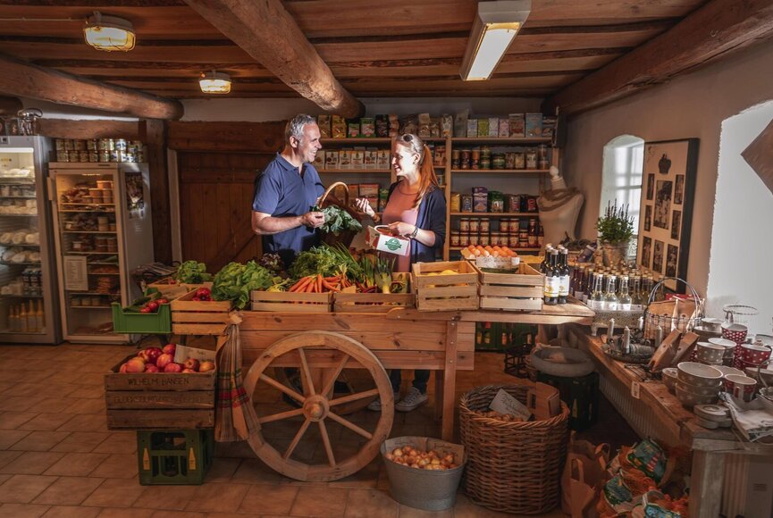 In einem Hofladen auf Eiderstedt