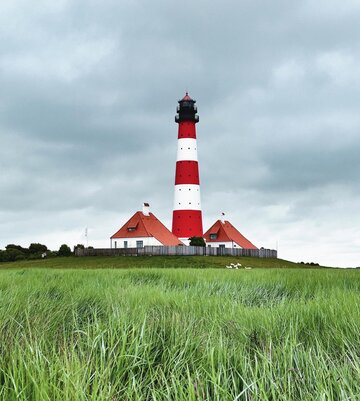 Westerhever Leuchtturm auf der Halbinsel Eiderstedt