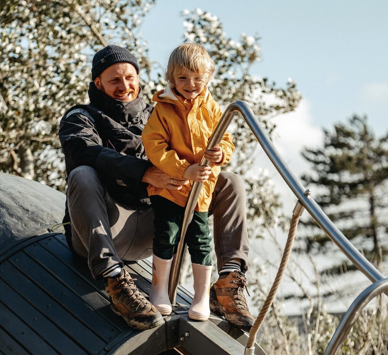 Vater und Tochter auf Abenteuern