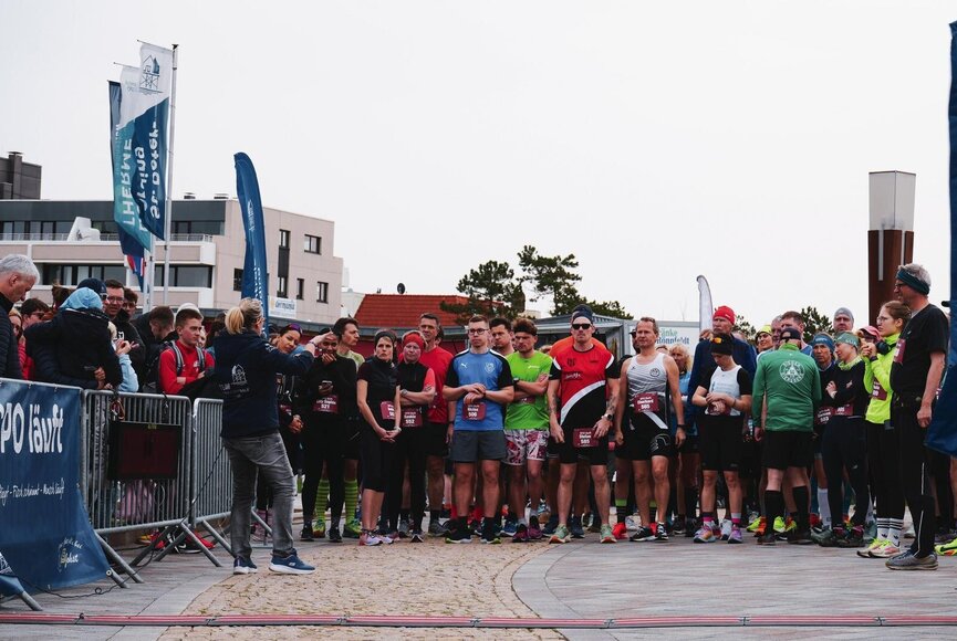 Läufer an der Startlinie