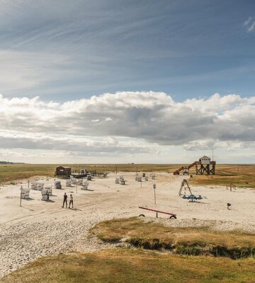 Luftaufnahme des Südstrandes