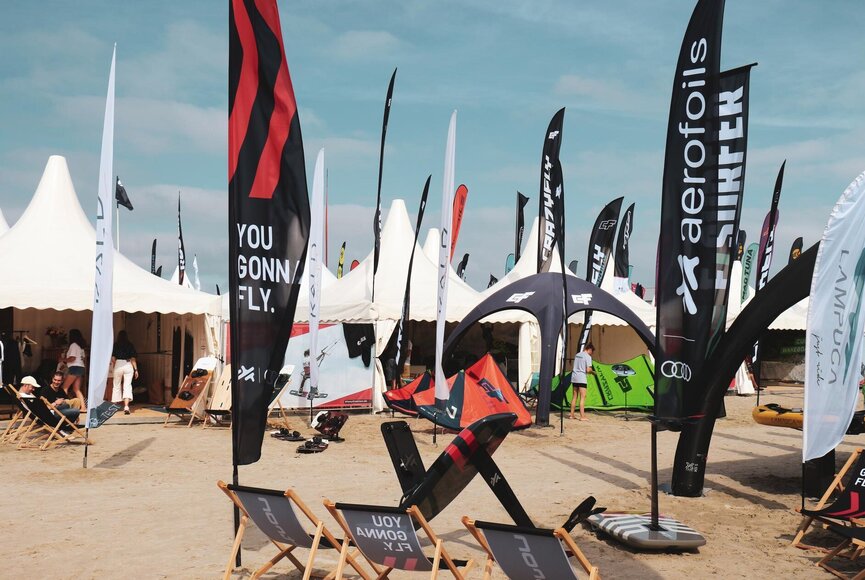 Surfcamp auf dem Eventgelände