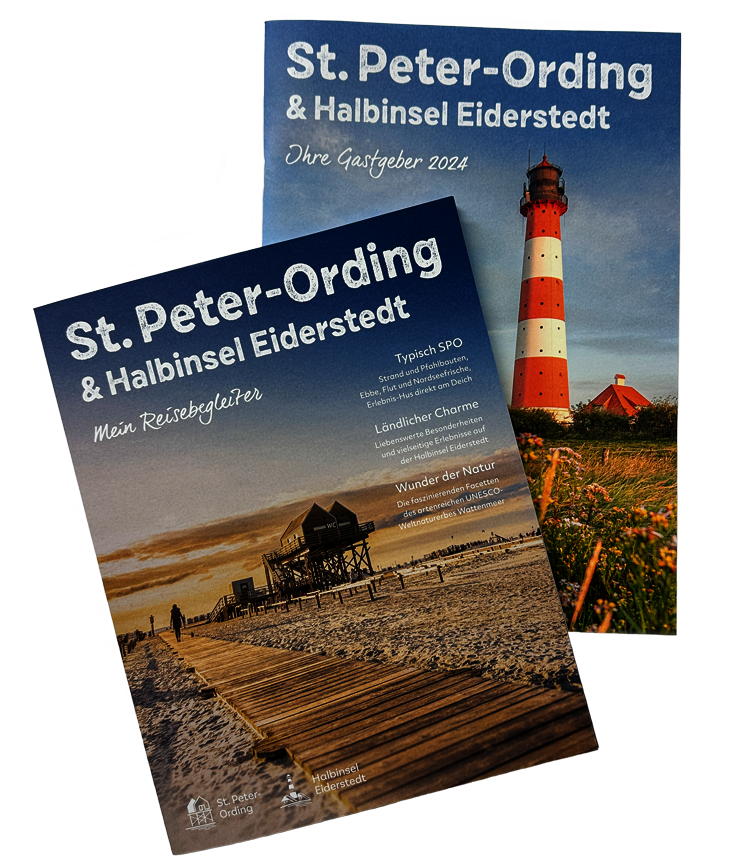 Cover des Prospekts "Reisebegleiter für St. Peter-Ording und Eiderstedt"
