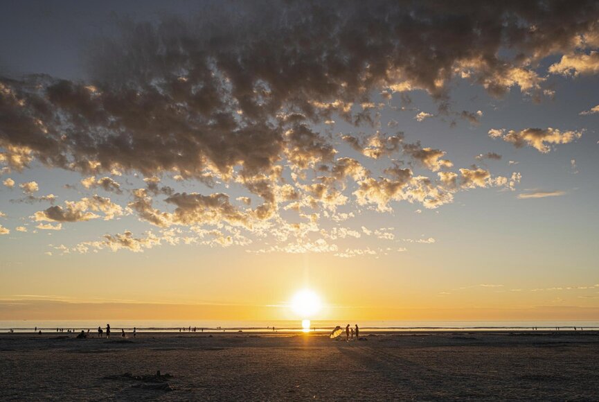 Sonnenuntergang am Strand
