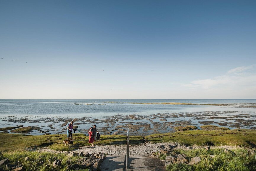 Paar an der Badestelle in Stufhusen
