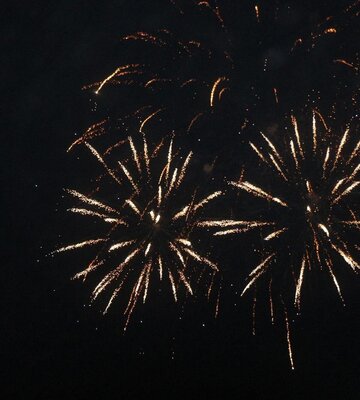 Feuerwerk am Nachthimmel