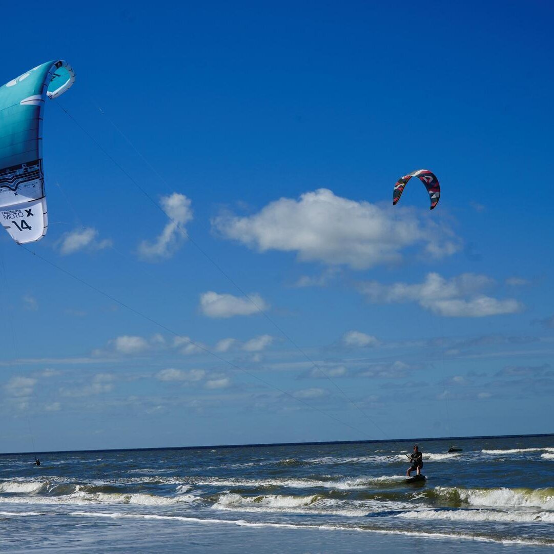 Kitesurfer auf der Nordsee
