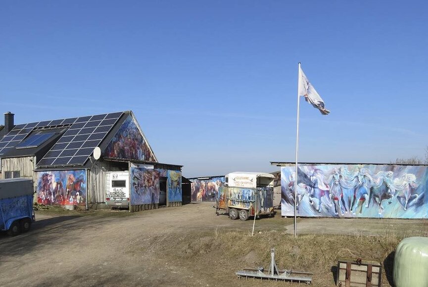 Blick auf das Atelier Rungholt