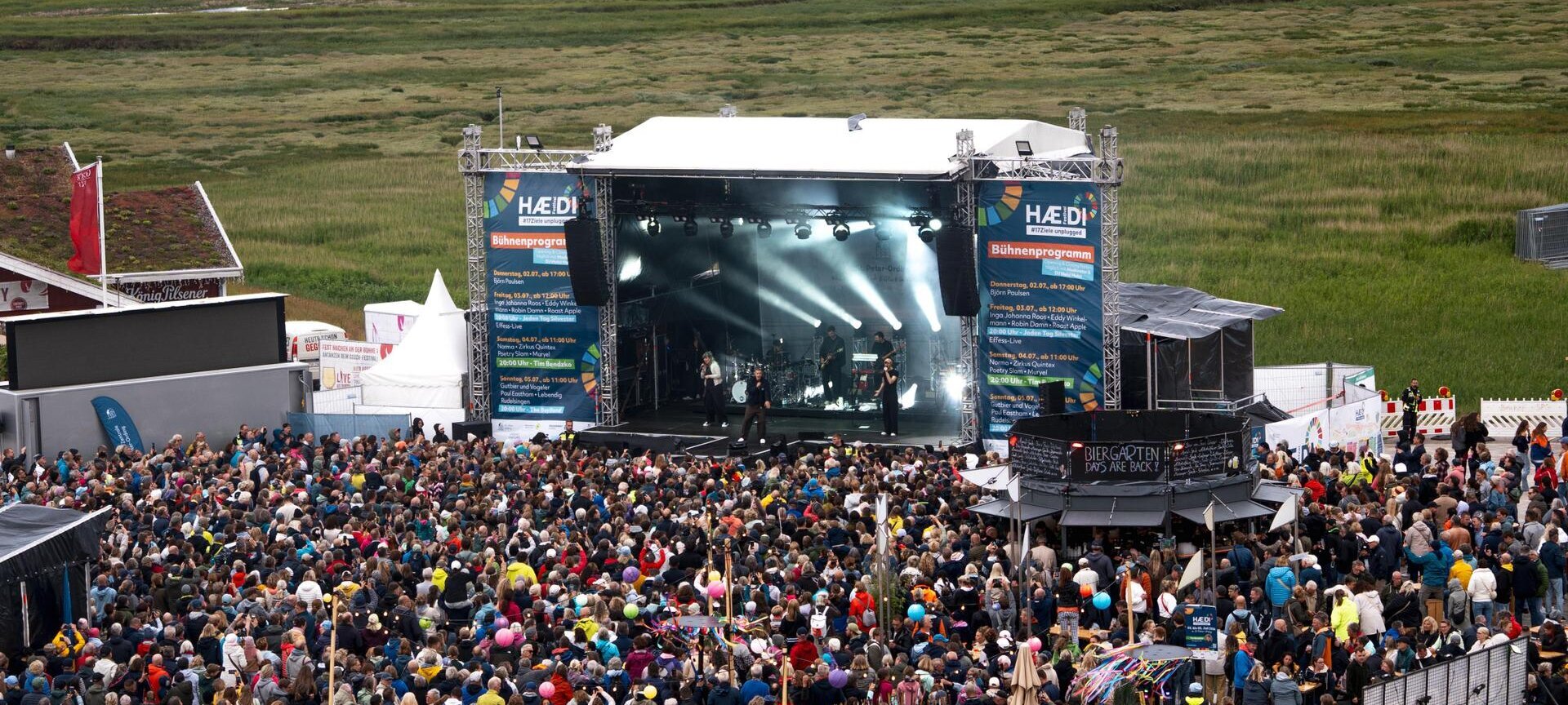 Bühne beim Haedi Festival