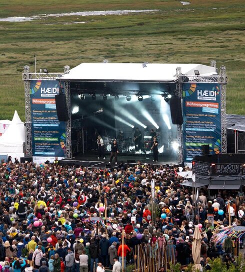Große Bühne auf dem Haedi Festival