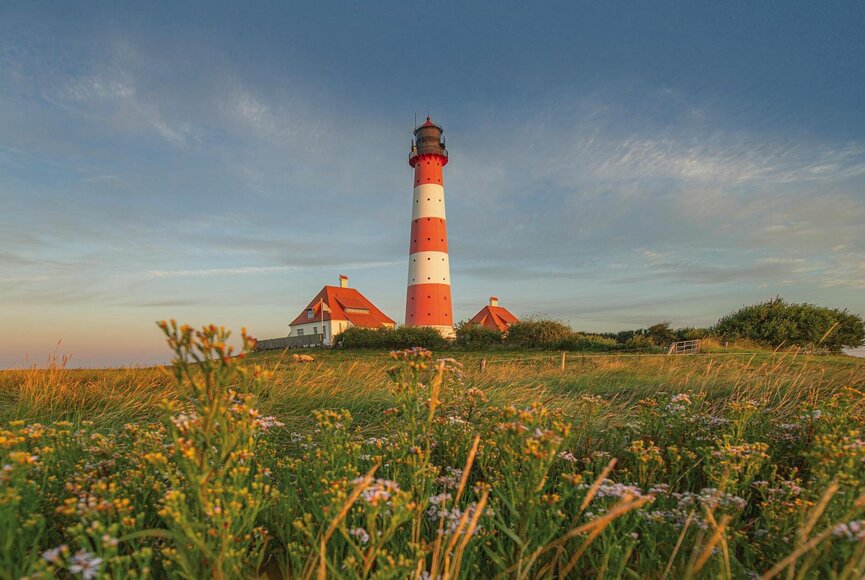 Blick auf den Westerhever Leuchtturm