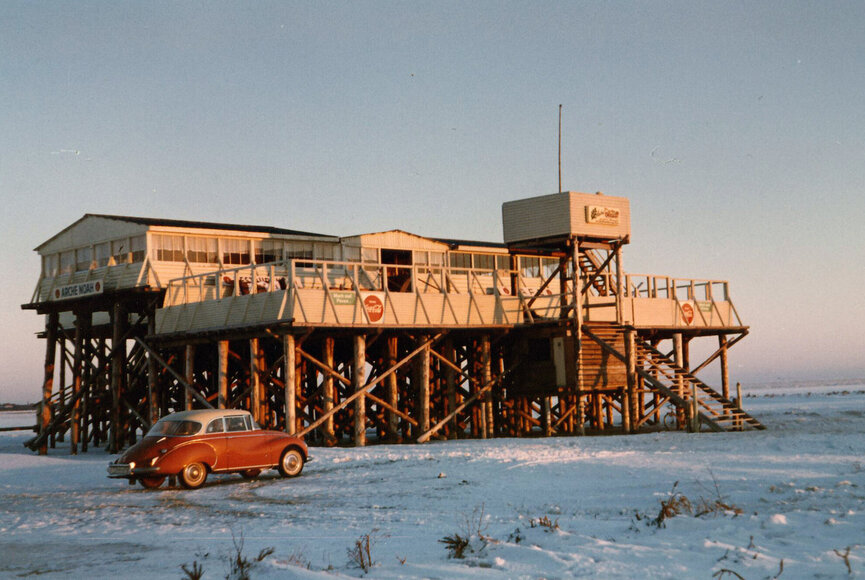 Pfahlbau im Jahr 1963