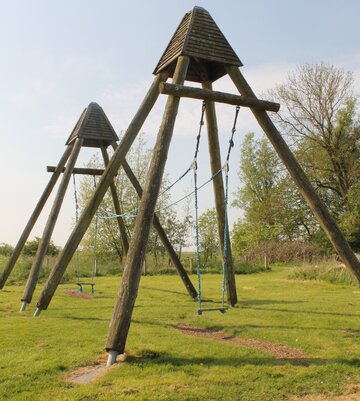 Spielgeräte auf dem Mars-Skipper-Hof