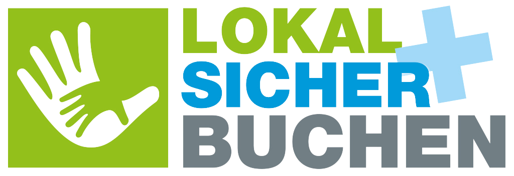 Logo "Lokal und sicher buchen"