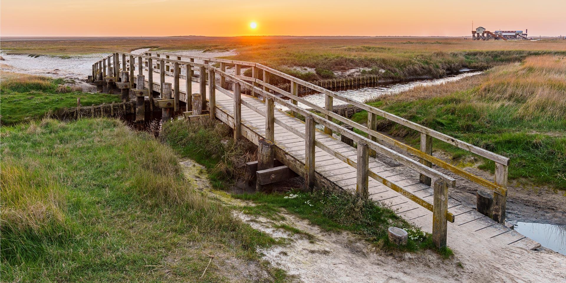Sonnenuntergang in St. Peter-Ording, Südstrand