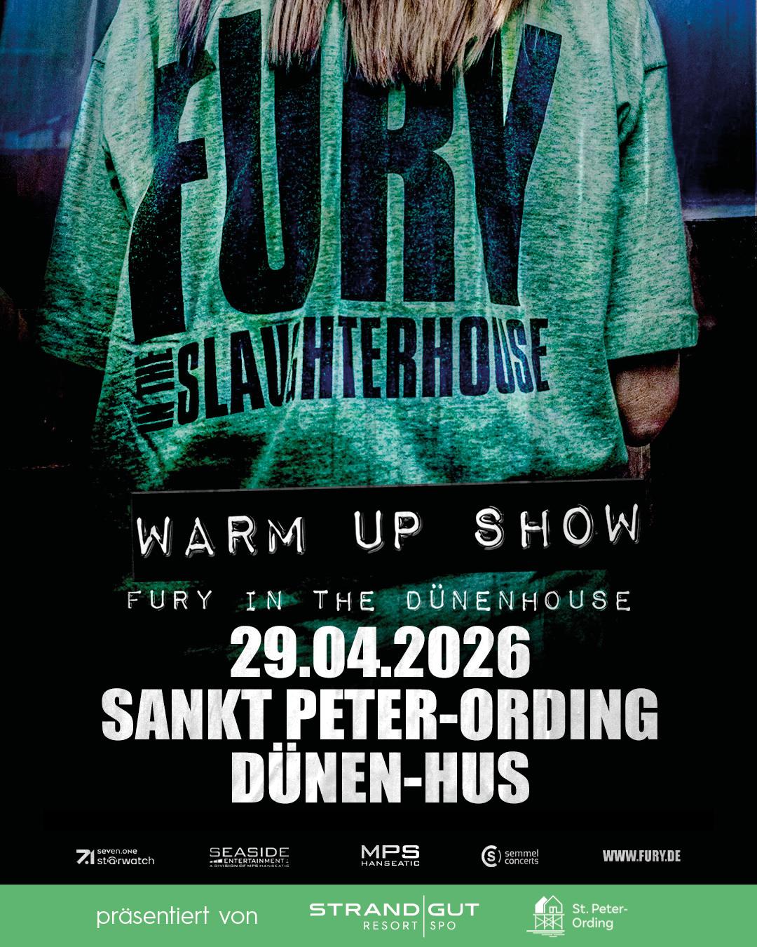 Fury in The Slaughterhouse Warm up Show